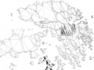 hong kong 18 districts 3D Model