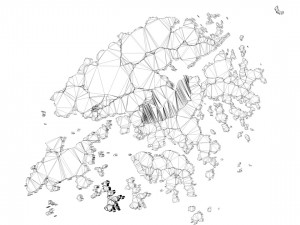 hong kong 18 districts 3Dモデル