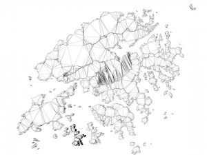 hong kong 18 districts 3D Model