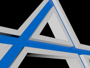 Grawerowany projekt gwiazdy Dawida Model 3D