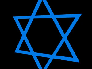 Grawerowany projekt gwiazdy Dawida Model 3D