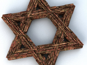 david star unique stone design 3D 模型