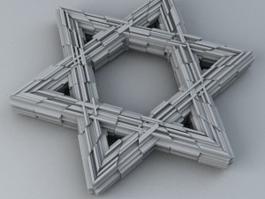 david star unique stone design 3D 模型