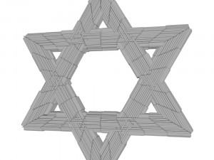 david star unique stone design 3D 模型