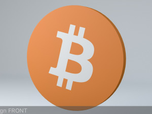 bitcoin crypto currency 3d logo 3D Model