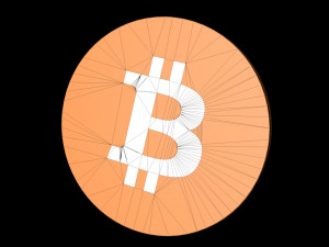 bitcoin crypto currency 3d logo Model 3D