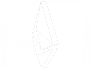 ethereum crypto currency 3d logo low-poly Modelo 3D
