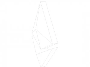 ethereum crypto currency 3d logo low-poly 3D Model