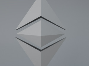 ethereum classic crypto currency 3d logo low-poly 3D 모델