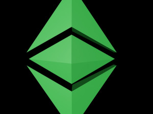 ethereum classic crypto currency 3d logo low-poly 3D 모델