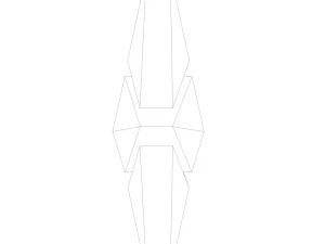 ethereum classic crypto currency 3d logo low-poly 3D Model