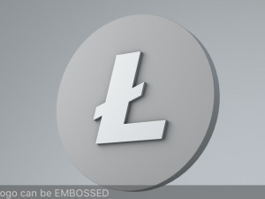 litecoin crypto currency 3d logo Modelo 3D