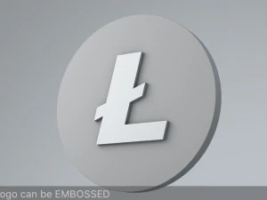 litecoin crypto currency 3d logo 3D Model