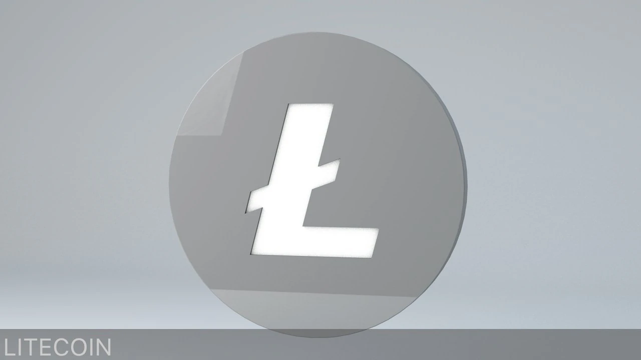 litecoin crypto currency 3d logo 3D Model .c4d .max .obj .3ds .fbx .stl .blend