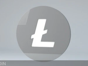 Litecoin криптовалюта 3d логотип 3D Модель
