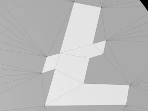 litecoin crypto currency 3d logo 3D Model