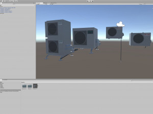 japanese air conditioner external units low poly low-poly 3D 모델