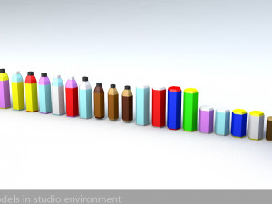 japanese vending machines low poly low-poly 3D Model