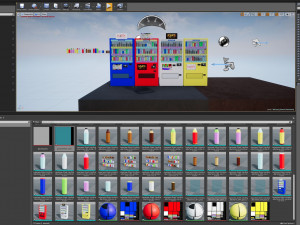 japanese vending machines low poly low-poly 3D Model