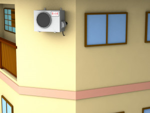 japanese suburban rural house 1 game ready low-poly Modelo 3D