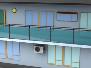 japanese suburban rural house 3 game ready low-poly Modelo 3D