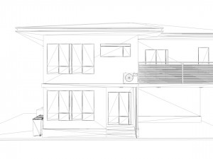 japanese suburban rural house 3 game ready low-poly Modelo 3D