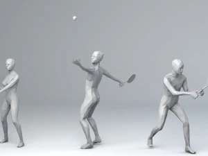 31 attivit&agrave; sportive e all'aria aperta persone minimaliste low-poly Modello 3D