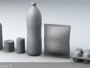 questionable food and drink low-poly 3D Model