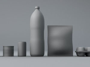 questionable food and drink low-poly 3D 모델