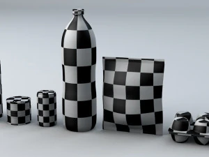 questionable food and drink low-poly 3D Model