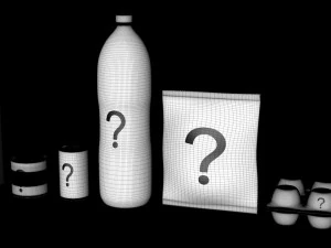 questionable food and drink low-poly 3D Model