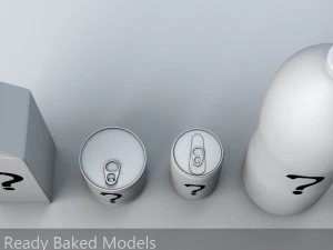questionable food and drink low-poly 3D Model