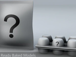 questionable food and drink low-poly 3D Model