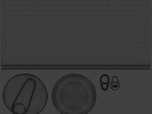 questionable food and drink low-poly 3D Model