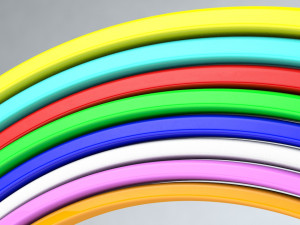 rainbow low-poly Modèle 3D