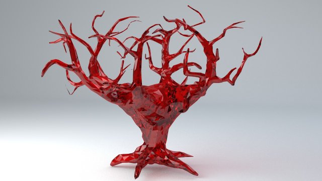 the crystal tree of life low-poly Modèle 3D .c4d .max .obj .3ds .fbx .stl .blend 