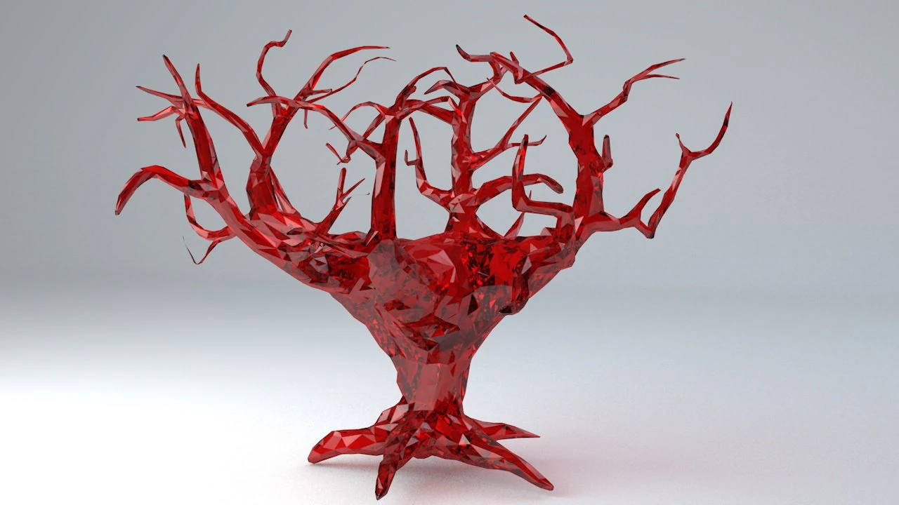 the crystal tree of life low-poly 3D Model .c4d .max .obj .3ds .fbx .stl .blend 