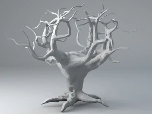 the crystal tree of life low-poly 3D Model