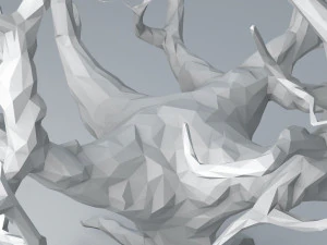 the crystal tree of life low-poly 3D Model