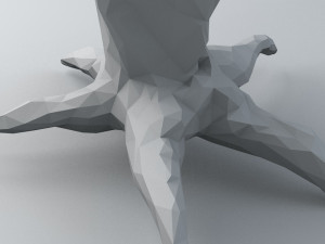 the crystal tree of life low-poly Modèle 3D