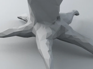 the crystal tree of life low-poly 3D Model