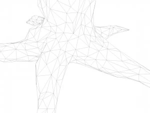 the crystal tree of life low-poly 3D Model