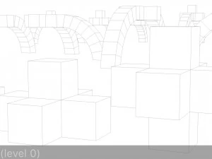 sci-fi shapes - the blocks low-poly 3D Model