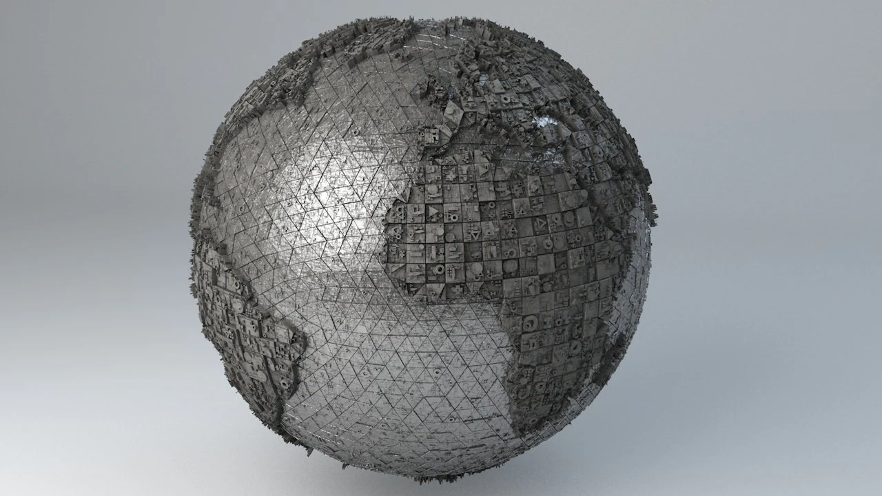 sci-fi shapes - the earth 3D Model .c4d .max .obj .3ds .fbx .stl .blend 