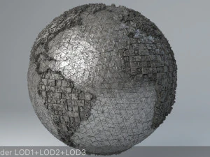 sci-fi shapes - the earth 3D Model