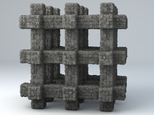 sci-fi shapes - the grid 3D Model