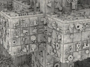 sci-fi shapes - the grid 3D Model