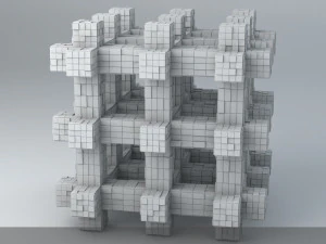 sci-fi shapes - the grid 3D Model
