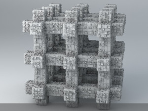 sci-fi shapes - the grid 3D 모델