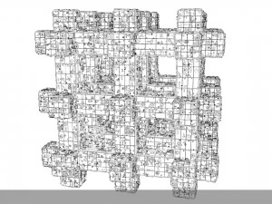 sci-fi shapes - the grid 3D Model
